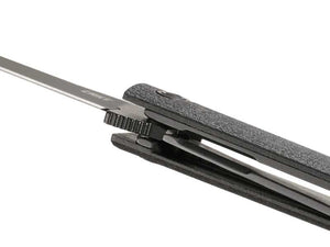 CRKT CEO Blackout EDC Folding Pocket Knife: Gentleman's Knife, Everyday Carry, Liner Lock, Glass Reinforced Nylon Handle, Deep Carry Pocket Clip 7097k