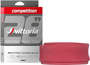 Vittoria Competition Latex Tube - Performance Bike Tire Tube - Lightweight Bicycle Inner Tubes for Racing - 48mm Valve