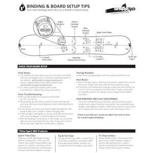 Spark R&D Unisex Surge ST Bindings - Durable Reliable Lightweight Easy-to-Install Puck-Compatible Splitboard Fasteners for All-Mountain, Freeride & Touring