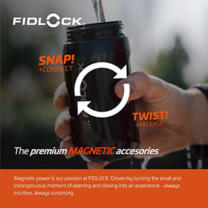 FIDLOCK Twist Bottle + Base Systems | New Leak-Proof, Self-Sealing Bottle Cap | Bike Water Bottle Holder with No Screws & Attached Bottle | Cage Free Magnetic Rack
