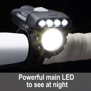 CYGOLITE Dash– 600 Pro, 520, 460 Lumen Bicycle Light Models– 5 Night & 3 Daytime Modes– Ultra Compact– IP64 Water Resistant– Sturdy Flexible Mount– USB Rechargeable– for Aero Road, Commuter Bicycles