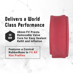 Vittoria Competition Latex Tube - Performance Bike Tire Tube - Lightweight Bicycle Inner Tubes for Racing - 48mm Valve