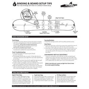 Spark R&D Unisex Arc ST Bindings - Durable Reliable Lightweight Easy-to-Install Puck-Compatible Splitboard Fasteners for All-Mountain, Freeride & Touring