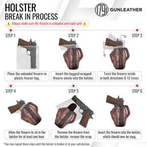 1791 Gunleather 1911 Holster, Fits 1911 Models with 4" and 5" Barrels
