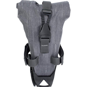 EVOC SEAT BAG TOUR saddle bag, Bicycle frame bag for more storage space on the seat post (size: M, 0.7 L storage space, abrasion-resistant, water-repellent, Hypalon reinforcement), Carbon Grey