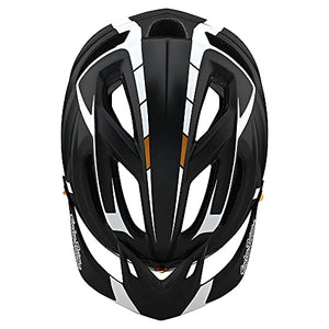 Troy Lee Designs Adult|All Mountain|Mountain Bike Half Shell A2 Helmet Sliver W/MIPS (Black/White, SM)