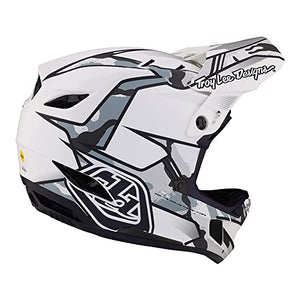 Troy Lee Designs Adult | Downhill | Mountain Bike | BMX | Full Face D4 Composite Helmet Stealth W/MIPS