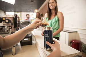 Klean Kanteen Wide Double Wall Vacuum Insulated Stainless Steel Coffee Mug with Leak Proof Café Cap 2.0