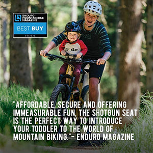 SHOTGUN Kids Bike Seat for Mountain Bikes | Front Mounted Bicycle Seats for Children 2-5 Years (up to 48 Pound) | Compatible with All Adult MTB | Easy to Install