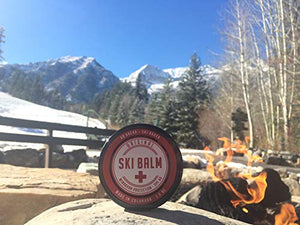 Ski Balm | SPF 40 Natural Lip Balm and Face Sunscreen | Best Face Mask for Winter Sports, Avoid Goggle Tan (1.5 oz)