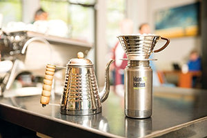 Klean Kanteen Wide Double Wall Vacuum Insulated Stainless Steel Coffee Mug with Leak Proof Café Cap 2.0