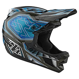 Troy Lee Designs Adult|Downhill|Mountain Bike|BMX|Full Face D4 Composite Helmet Low Rider W/MIPS (Teal, SM)