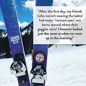 Ski Balm | SPF 40 Natural Lip Balm and Face Sunscreen | Best Face Mask for Winter Sports, Avoid Goggle Tan (1.5 oz)