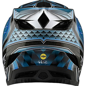 Troy Lee Designs Adult|Downhill|Mountain Bike|BMX|Full Face D4 Composite Helmet Low Rider W/MIPS (Teal, SM)