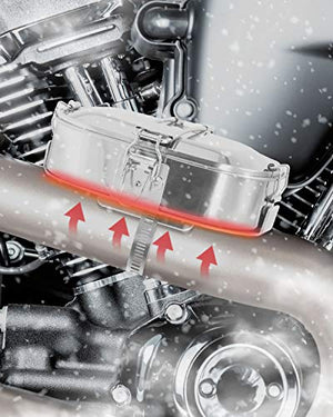 The Original MuffPot Exhaust Food Warmer for Motorsports Vehicles. Snowmobile, ATV, UTV, and Motorcycles