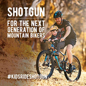 SHOTGUN Kids Bike Seat for Mountain Bikes | Front Mounted Bicycle Seats for Children 2-5 Years (up to 48 Pound) | Compatible with All Adult MTB | Easy to Install