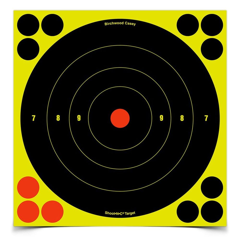 Birchwood Casey Shoot, Self Adhesive Targets 8" Bull's Eye Pack"