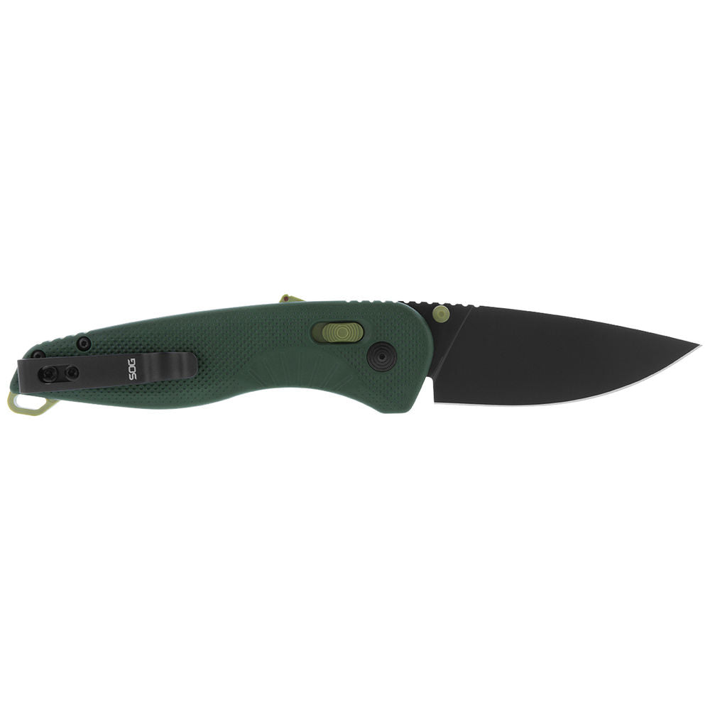 Sog Knives Aegis At Knife Forest & Moss, Drop Point, Plain Edge, 3.13\ Blade"