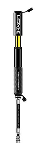 LEZYNE Pocket Drive HP Bicycle Hand Pump, High Pressure 160 PSI, Presta & Schrader Compatible, Durable CNC Aluminum, Compact, ABS Flex Hose, Bike Tire Pump