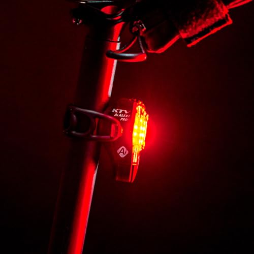 LEZYNE KTV Drive Pro Alert Rear - Bicycle USB Rechargeable Durable Weather-Resistant IPX7 White LED Tail Light with Solid & Flash Modes | Includes Silicone Rubber Mounting Strap | 75/150 Lumens