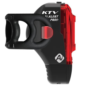 LEZYNE KTV Drive Pro Alert Rear - Bicycle USB Rechargeable Durable Weather-Resistant IPX7 White LED Tail Light with Solid & Flash Modes | Includes Silicone Rubber Mounting Strap | 75/150 Lumens