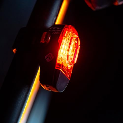 LEZYNE KTV Drive Pro Alert Rear - Bicycle USB Rechargeable Durable Weather-Resistant IPX7 White LED Tail Light with Solid & Flash Modes | Includes Silicone Rubber Mounting Strap | 75/150 Lumens