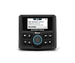 SoundExtreme by ECOXGEAR Marine AM/FM Stereo Receiver 200-Watt Waterproof Bluetooth Powersports with Built-in 4 Zone LED Controller