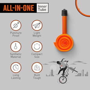 Tubolito Tubo-BMX TPU Inner Tube 20", 22”, and 24” Wheel Sizes | Fits Tire Widths 1.5" - 2.5" and 1 1/8" - 1 3/8" | Schrader & Presta Valve Options | Compatible with Rim & Disc Brakes