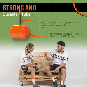 Tubolito CX/Gravel 700C x 32-50mm, 42mm / 60mm Presta Valve | Light, Strong & Compact | Rim & Disc Brake Compatibility