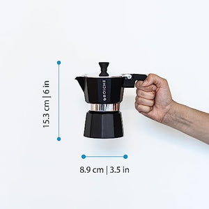 GROSCHE Milano Moka pot, Stovetop Espresso maker, Greca Coffee Maker, Stovetop coffee maker and espresso maker percolator