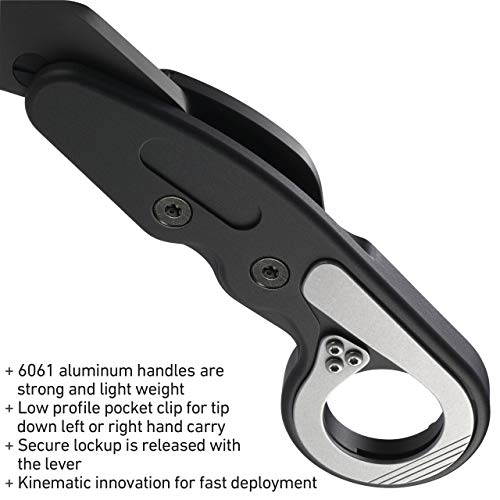 CRKT Provoke Kinematic EDC Folding Pocket Knife: Morphing Karambit, D2 Blade Steel, Kinematic Pivot Action, Integrated Safety Lock, Low Profile Pocket Clip 4040