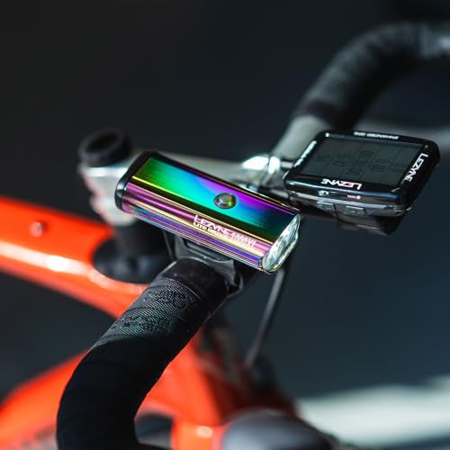 LEZYNE Lite Drive Bicycle Durable USB Rechargeable IPX7 Waterproof White LEDs Front Light w/Multiple Solid & Flash Modes | Silicone Rubber Mounting Strap Included - 1000/1200 Lumens Options