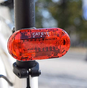 CATEYE HL-EL135 Headlight & Omni 3 Taillight – 3 LED Front Bicycle Light with 320 Hour Runtime, Rear-Mounted Safety Light with 360 Degree Visibility for Road, Commuter, Youth & Urban Cycling
