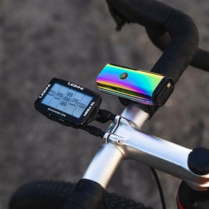LEZYNE Lite Drive Bicycle Durable USB Rechargeable IPX7 Waterproof White LEDs Front Light w/Multiple Solid & Flash Modes | Silicone Rubber Mounting Strap Included - 1000/1200 Lumens Options