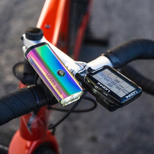 LEZYNE Lite Drive Bicycle Durable USB Rechargeable IPX7 Waterproof White LEDs Front Light w/Multiple Solid & Flash Modes | Silicone Rubber Mounting Strap Included - 1000/1200 Lumens Options