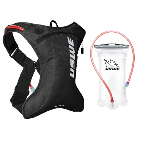 USWE Outlander Moto Hydration Pack, Running, Hiking Hydration Backpack with Water Bladder, Hydropack for Men and Women, Backpack Gear and Equipment for Cycling, MTB