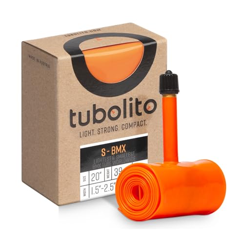 Tubolito Tubo-BMX TPU Inner Tube 20", 22”, and 24” Wheel Sizes | Fits Tire Widths 1.5" - 2.5" and 1 1/8" - 1 3/8" | Schrader & Presta Valve Options | Compatible with Rim & Disc Brakes