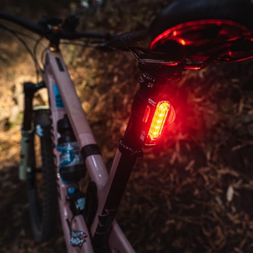 LEZYNE Strip Drive Pro Bicycle USB Rechargeable IPX7 Waterproof 270-Degree Visibility LED Rear Light w/Multiple Solid & Flash Modes | Silicone Rubber Mounting Strap Included - 300/400 Lumens Options