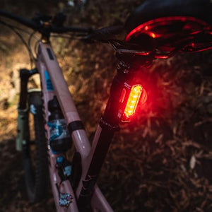 LEZYNE Strip Drive Pro Bicycle USB Rechargeable IPX7 Waterproof 270-Degree Visibility LED Rear Light w/Multiple Solid & Flash Modes | Silicone Rubber Mounting Strap Included - 300/400 Lumens Options