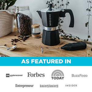 GROSCHE Milano Moka pot, Stovetop Espresso maker, Greca Coffee Maker, Stovetop coffee maker and espresso maker percolator