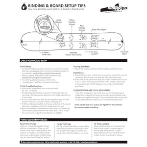 Spark R&D Unisex Arc ST Bindings - Durable Reliable Lightweight Easy-to-Install Puck-Compatible Splitboard Fasteners for All-Mountain, Freeride & Touring