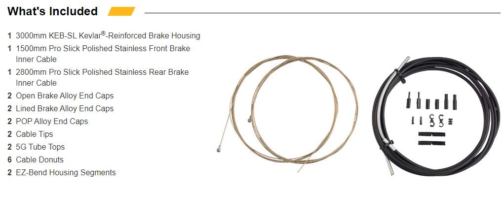 Jagwire Road Pro Kabelsatz und Bremsbelge