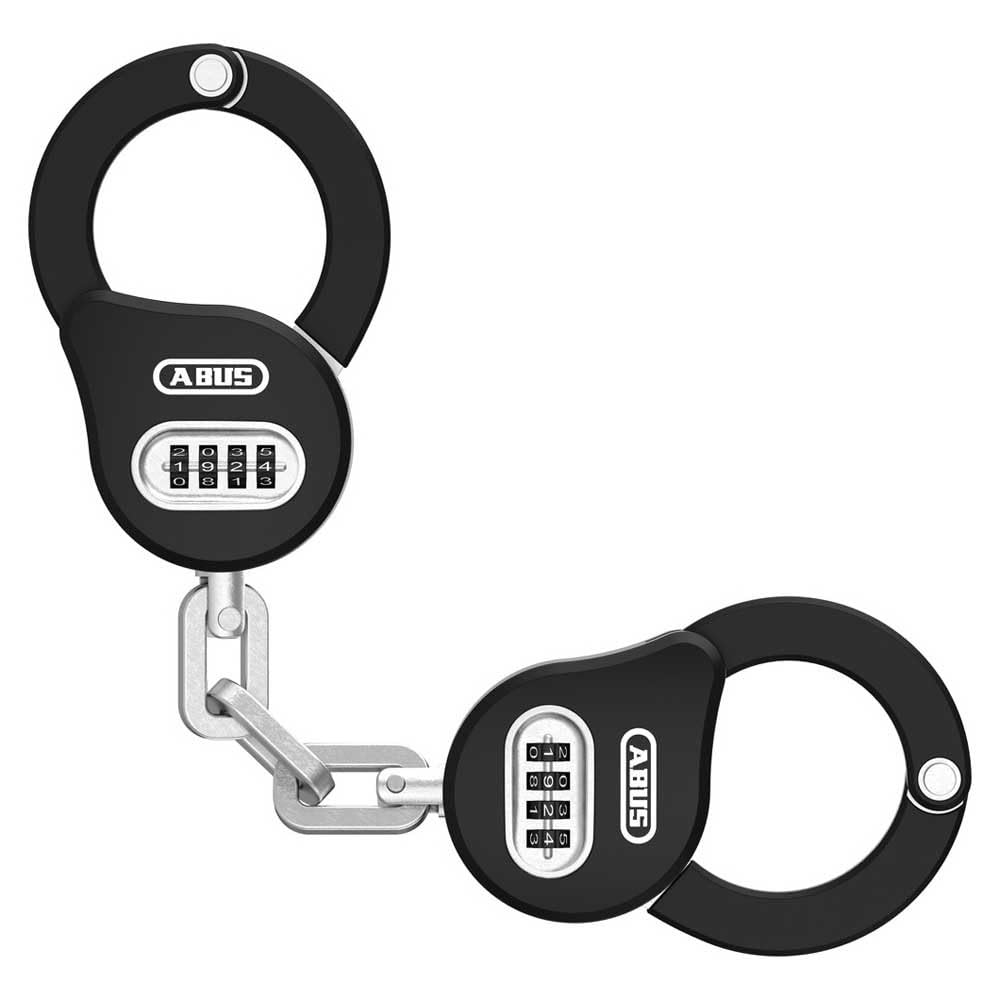 ABUS Chain Claw 10 Handcuff Lock - Bicycle Lock for Securing Bicycle, E-Scooter and Scooter - 47 cm Long - with Number Code - Black
