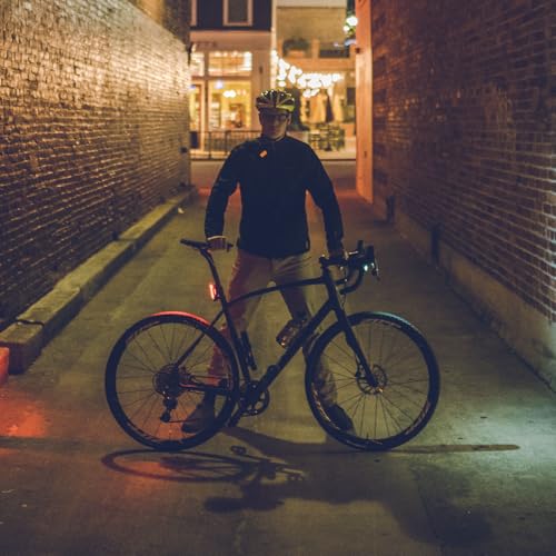 LEZYNE Strip Drive Pro Bicycle USB Rechargeable IPX7 Waterproof 270-Degree Visibility LED Rear Light w/Multiple Solid & Flash Modes | Silicone Rubber Mounting Strap Included - 300/400 Lumens Options