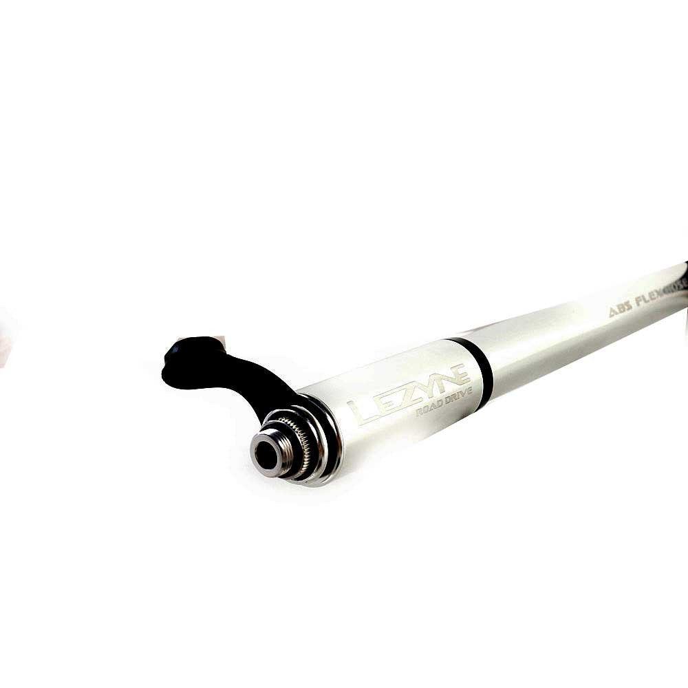 LEZYNE Road Drive Bicycle Tire Hand Pump, High Pressure 160psi, ABS Flex Hose, Presta & Schrader, Compact Bike Pump