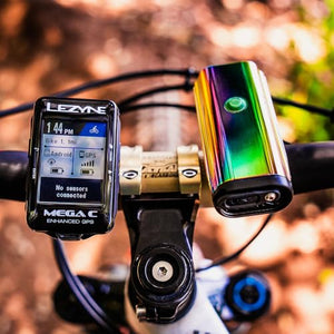 LEZYNE Lite Drive Bicycle Durable USB Rechargeable IPX7 Waterproof White LEDs Front Light w/Multiple Solid & Flash Modes | Silicone Rubber Mounting Strap Included - 1000/1200 Lumens Options