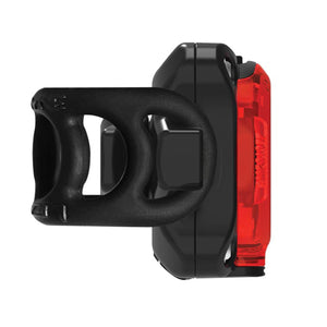 LEZYNE Zecto Drive 200+ Bicycle USB Rechargeable IPX7 Waterproof LED Rear Light w/Multiple Solid & Flash Modes | Silicone Rubber Mounting Strap Included, 200 Lumens/USB-C, Black