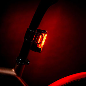 LEZYNE Strip Drive Pro Bicycle USB Rechargeable IPX7 Waterproof 270-Degree Visibility LED Rear Light w/Multiple Solid & Flash Modes | Silicone Rubber Mounting Strap Included - 300/400 Lumens Options