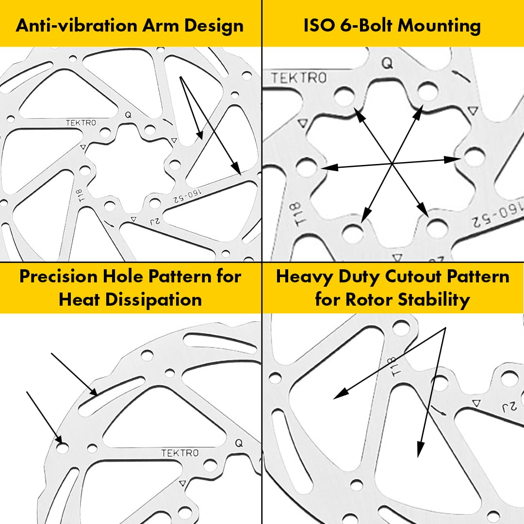 TEKTRO Bicycle Brake Disc Rotor For Maximum Control