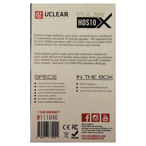 UClear Digital HDS10X Drop-in Helmet Speakers (40mm Diameter, 3.5mm Jack)